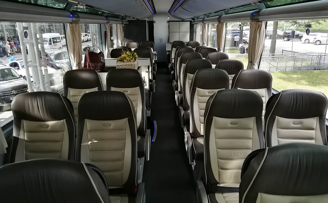 VIP bus seating